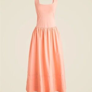J. Crew Peach Midi Dress